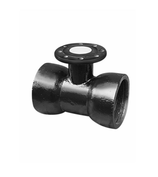 DOUBLE SOCKET TEE WITH FLANGE BRANCH (FHT)